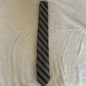 Stafford Men's Tie‎ Blue Black Purple Stripe